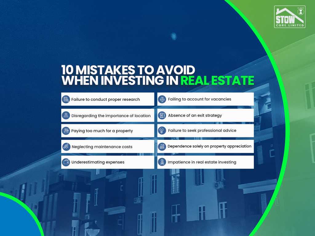 10 mistakes to avoid when investing in real estate
